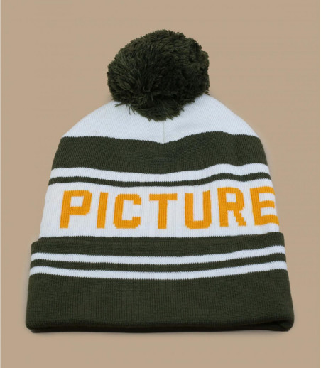 Casu Beanie Army green white Picture Casu Beanie Army green white Picture